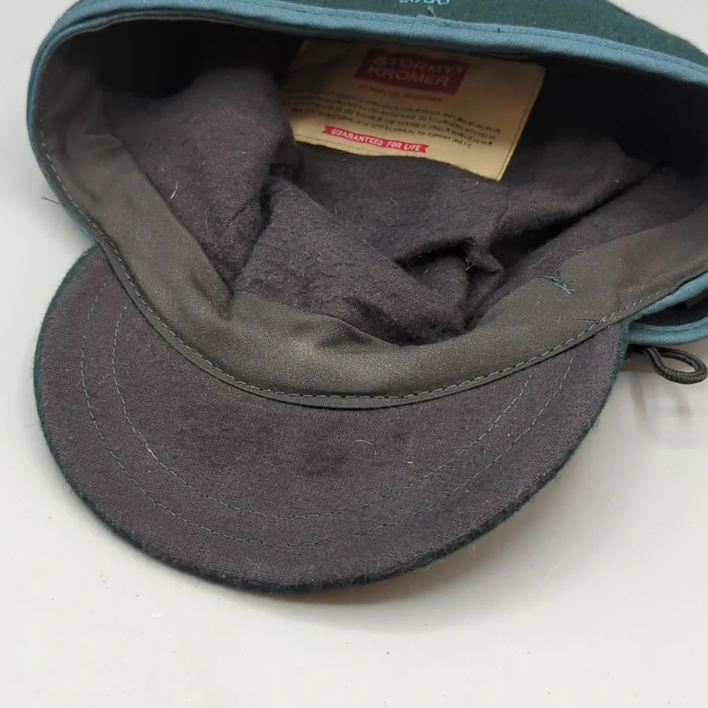 Stormy Kromer Original 1903 Wool Blend Cap Hat Green Size 7 5/8
